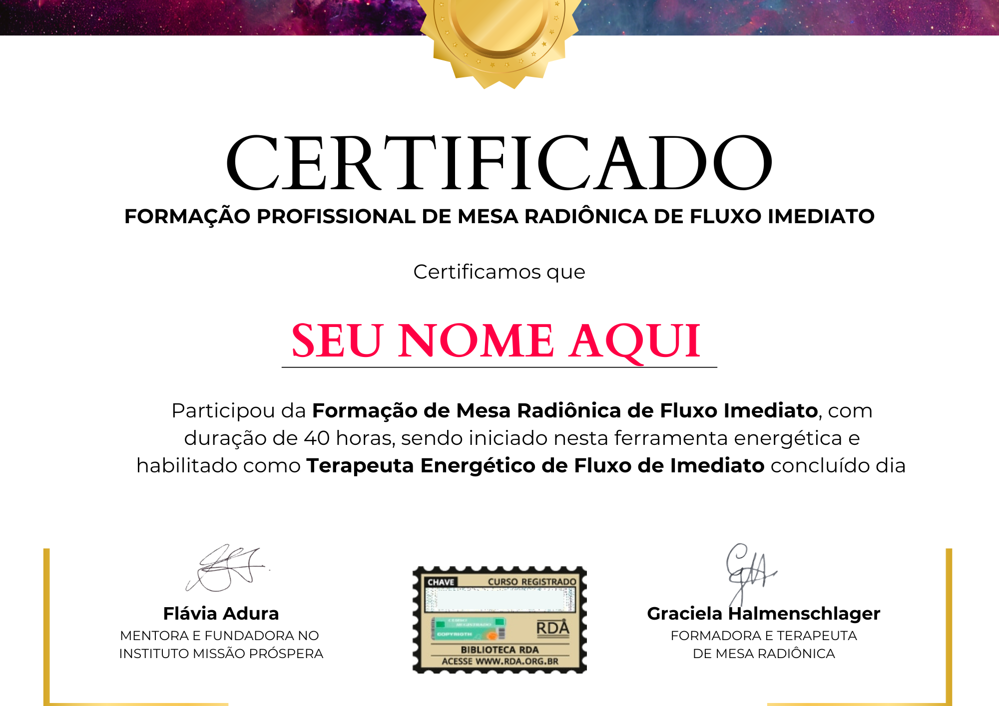CERTIFICADO TERAPEUTA IMEDIATO